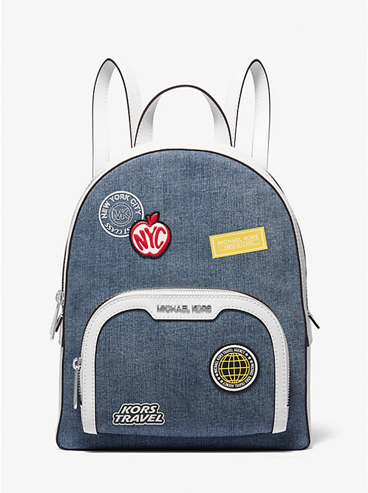 Jaycee Medium Embellished Denim Backpack