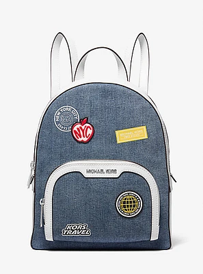 Jaycee Medium Embellished Denim Backpack