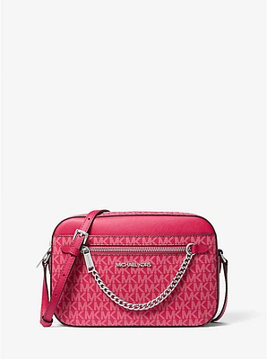 Jet Set Large Signature Logo Crossbody Bag
