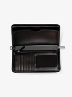 Jet Set Travel Large Striped Logo Jacquard Smartphone Wristlet