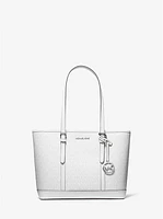 Jet Set Travel Small Signature Logo Top-Zip Tote Bag