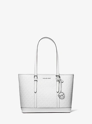 Jet Set Travel Small Signature Logo Top-Zip Tote Bag