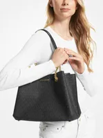 Teagan Large Logo  Shoulder Bag