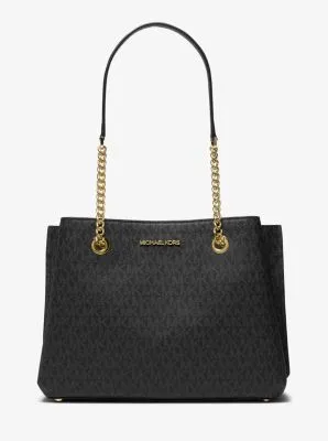 Teagan Large Logo  Shoulder Bag