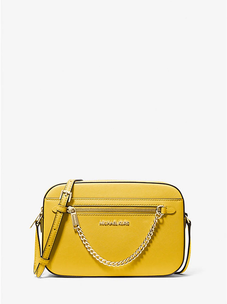 Jet Set Large Saffiano Leather Crossbody Bag