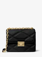 Serena Small Quilted Faux Leather Crossbody Bag