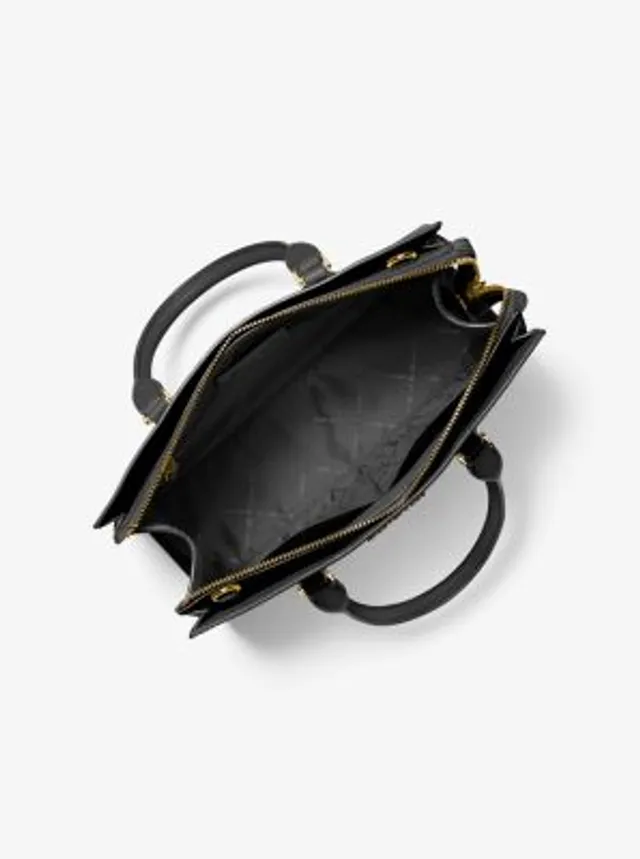 Michael Kors Veronica Medium Leather Dome Satchel - Macy's