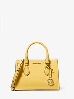 Sheila Small Faux Saffiano Leather Satchel