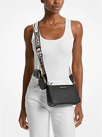 Jet Set Saffiano Leather Crossbody Bag with Case for Apple Airpods Pro