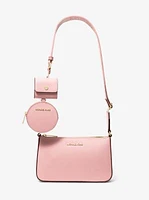 Jet Set Saffiano Leather Crossbody Bag with Case for Apple Airpods Pro®