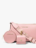 Jet Set Saffiano Leather Crossbody Bag with Case for Apple Airpods Pro®
