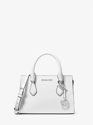 Sheila Small Faux Saffiano Leather Satchel