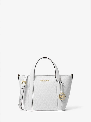 Bolso tote Pratt pequeño con logotipo Signature