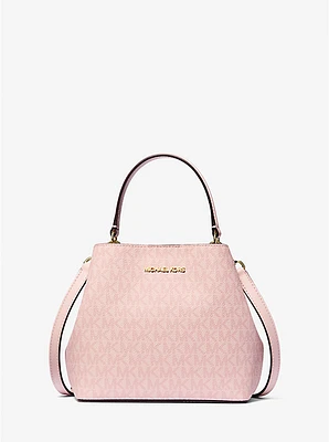 Bolso de hombro Pratt pequeño con logotipo de la marca
