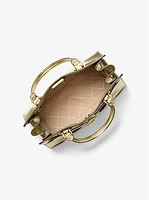 Bolso satchel Hamilton mediano metalizado