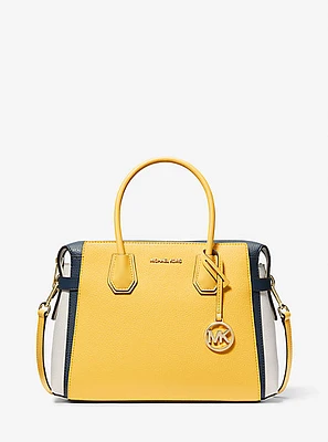 Mercer Medium Color-Block Belted Satchel