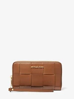 Large Woven Smartphone Wristlet