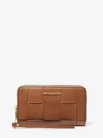 Large Woven Smartphone Wristlet