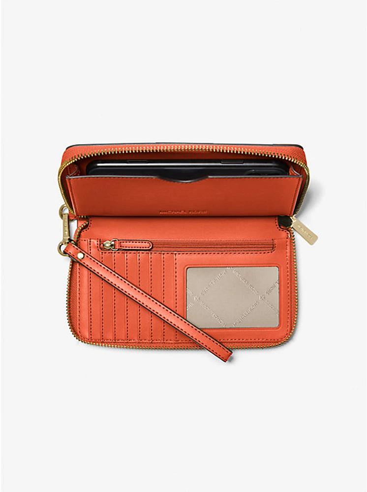 Large Woven Smartphone Wristlet