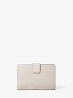 Jet Set Medium Floral Embellished Signature Logo Bi-Fold Wallet