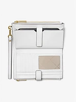 Jet Set Rainbow Signature Logo Wristlet