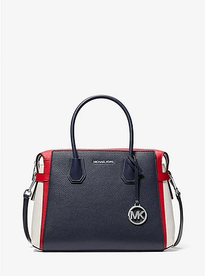 Mercer Medium Color-Block Belted Satchel