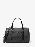 Jet Set Travel Medium Signature Logo Satchel