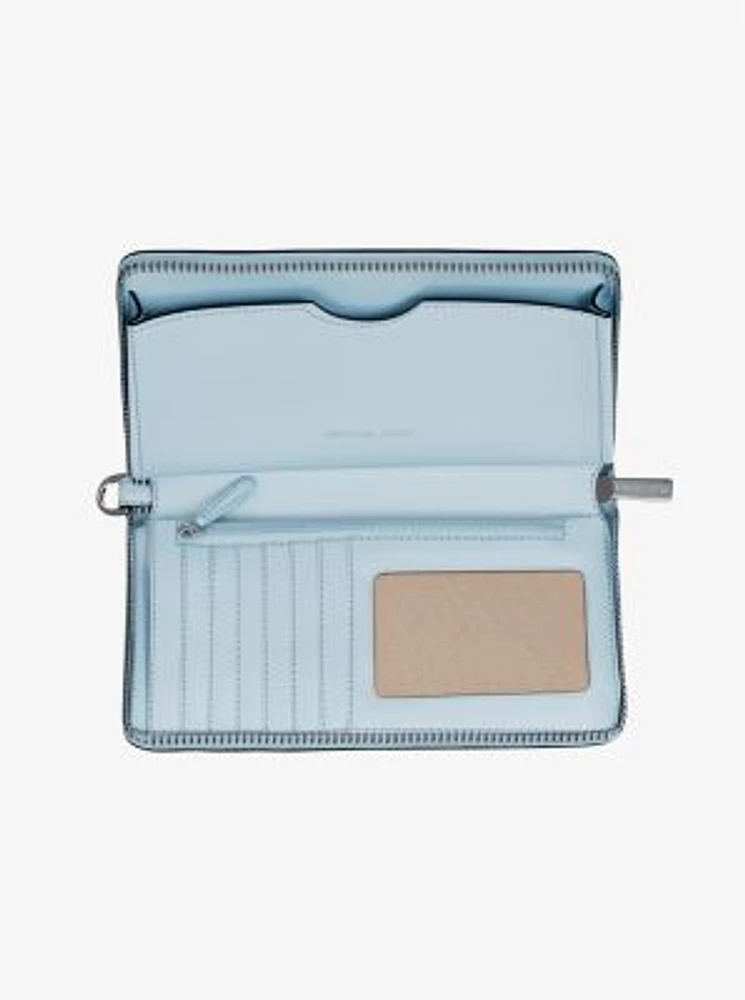 Jet Set Large Pebbled Leather Smartphone Wallet