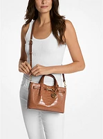 Carson Small Crocodile Embossed Satchel