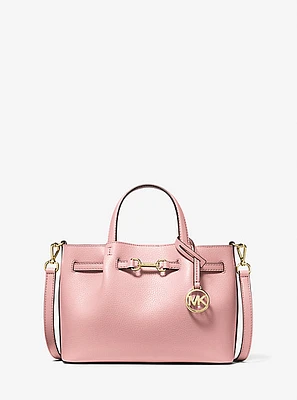Carson Small Pebbled Leather Satchel