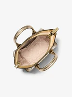 Avril Extra-Small Metallic Leather Satchel