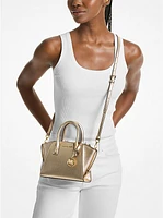 Avril Extra-Small Metallic Leather Satchel