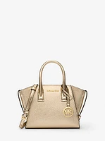 Avril Extra-Small Metallic Leather Satchel