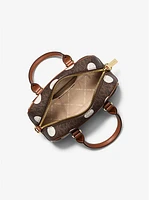 Thompson Extra-Small Polka Dot Signature Logo Satchel