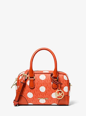 Thompson Extra-Small Polka Dot Signature Logo Satchel