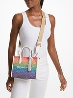 Mirella Small Rainbow Signature Logo Crossbody Bag