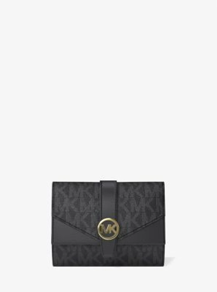 Greenwich Medium Signature Logo Trifold Wallet