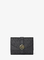 Greenwich Medium Signature Logo Trifold Wallet
