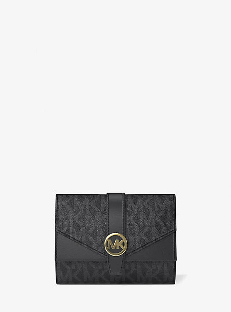 Greenwich Medium Signature Logo Trifold Wallet