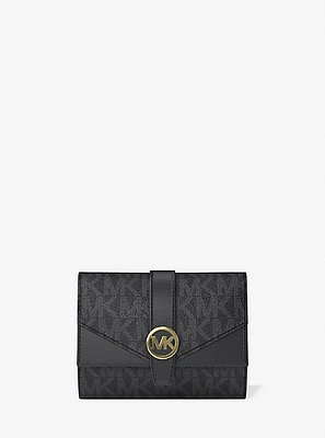 Greenwich Medium Signature Logo Trifold Wallet