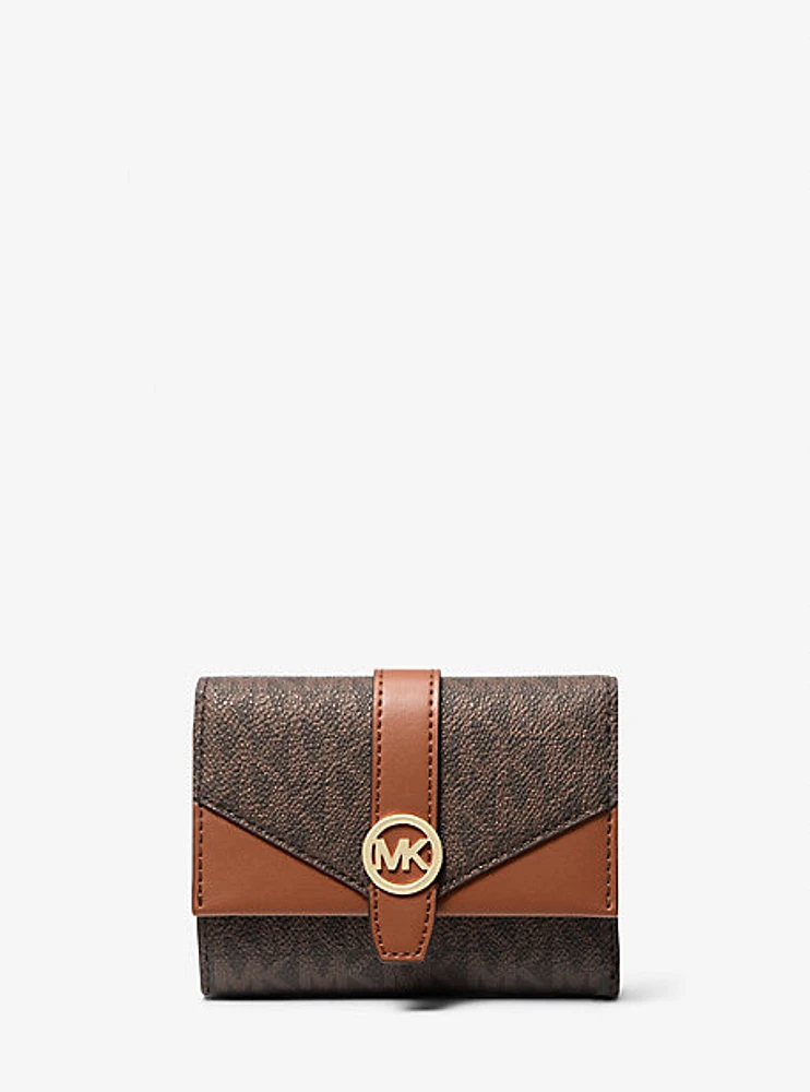 Greenwich Medium Signature Logo Trifold Wallet