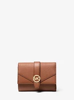 Greenwich Medium Saffiano Leather Trifold Wallet