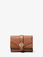 Greenwich Medium Saffiano Leather Trifold Wallet