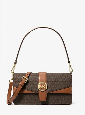Greenwich Medium Signature Logo Shoulder Bag