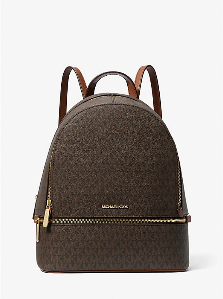 Rhea Medium Signature Logo Backpack