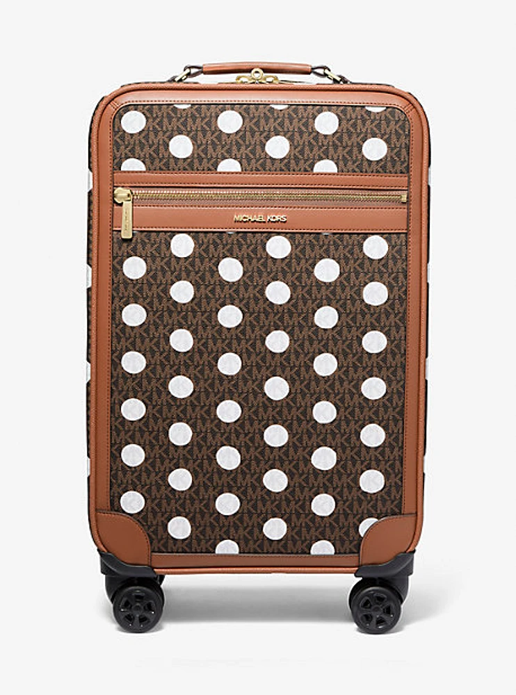 Small Polka Dot Signature Logo Suitcase