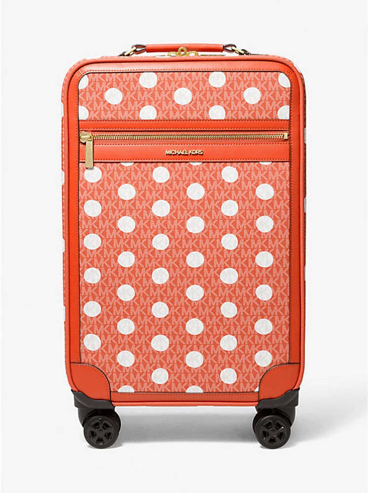 Small Polka Dot Signature Logo Suitcase