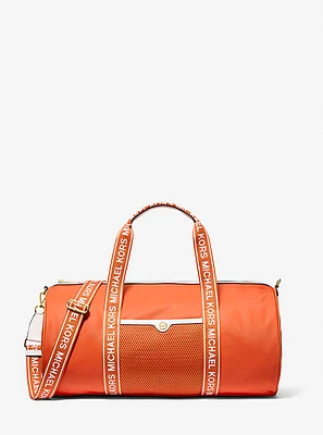 Jet Set Large Logo Tape Nylon Weekender Bag