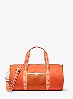 Jet Set Large Logo Tape Nylon Weekender Bag