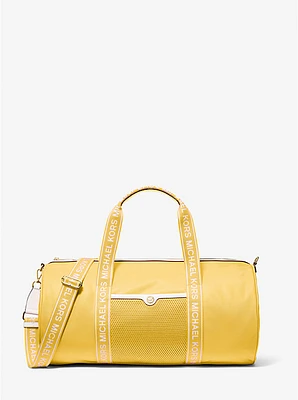 Jet Set Large Logo Tape Nylon Weekender Bag